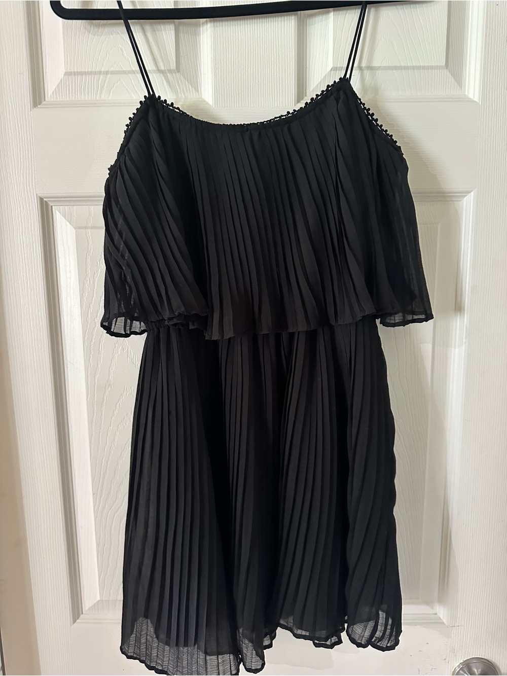 Zara Black Mini Flowy Dress Size Small
